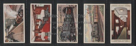 Famous Railway Trains , by B.A.T. 1929 scarce set of 25 cigarette cards,excellent condition