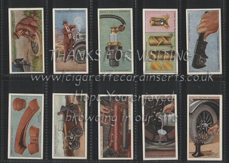 Hints & Tips for Motorists By  B.A.T 1929 pretty set of 25  cigarette cards, all excellent condition
