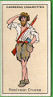The cigarette cards in the set are : The Vicar of Wakefield,Jim Hawkins,Cinderalla,Hiawatha,The Mad Hatter,Aladdin and the Lamp,Captain Hook,Little Lord Fautleroy,Oliver Twist,Pied Piper,Bluebeard,Maid Marian,Long John Silver,David Copperfield,Lorna Doone,Hamlet,Robinsoe Crusoe, , Quentin Durward,Peter Pan,Sinbad the sailor,Uncle Tom,John Gilpin,Hereward the Wake,Don Quixote,Rosalind