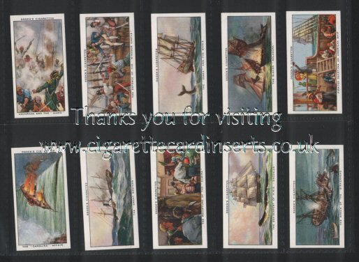 Sea Adventure  1939 pretty set of 50 cigarette cards , excellent conditio