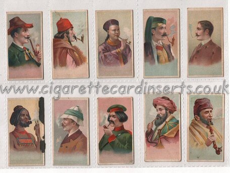 World's Smokers 1926 complete set of 50 cigarette cards , some cards have light water stains, especially on backs, but all are strong & very good,