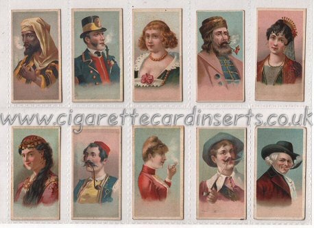World's Smokers 1926 complete set of 50 cigarette cards , some cards have light water stains, especially on backs, but all are strong & very good,