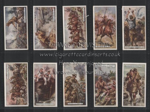 V.C.'s 1926 complete set of 50  cigarette cards issued for New Zealand sales, excellent condition, amazing images