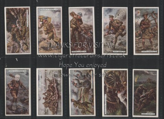 V.C.'s 1926 complete set of 50  cigarette cards issued for New Zealand sales, excellent condition, amazing images